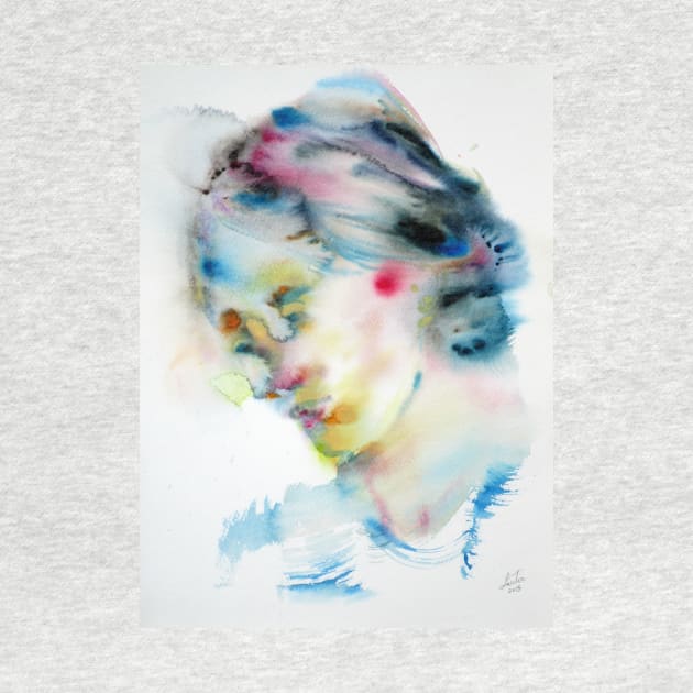 VIRGINIA WOOLF - watercolor portrait .2 by lautir